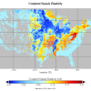 Gridded Cropland Supply Elasticity for the Continental United States (5 arc-min Spatial Resolution)
